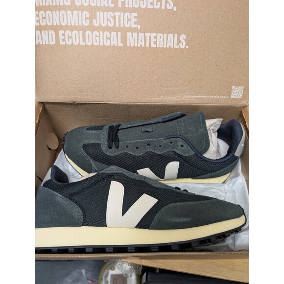 Veja Rio Branco II Alveomesh Sneakers Black White EU 44 / US 11 - Picture 5 of 14